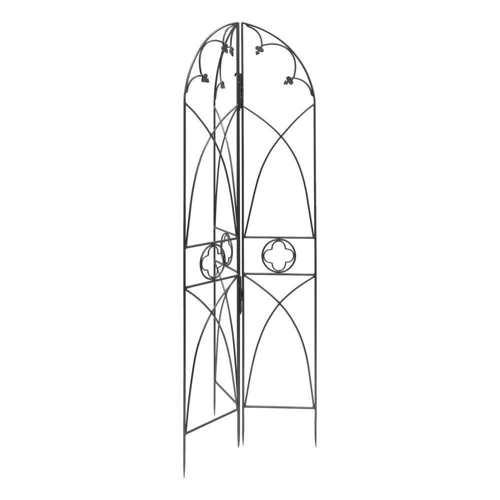 75'' H x 13'' W Metal Gothic Trellis